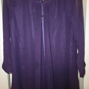 Limelight Elegant Purple Long Sleeve Blouse